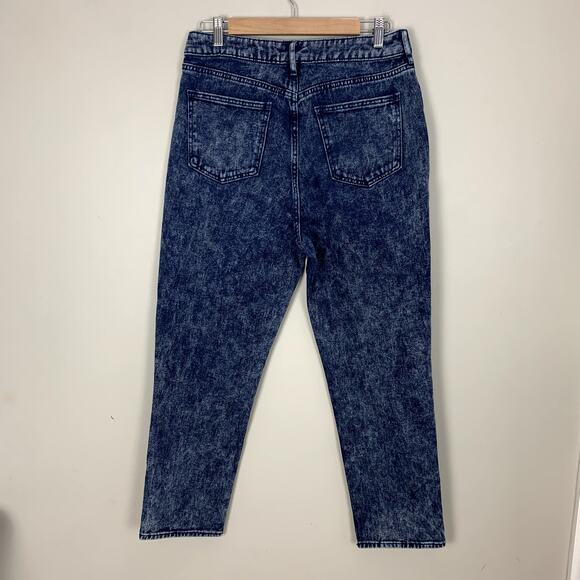 Pacsun Acid Wash Jeans Mom Jean Dark Rinse Blue 30 90s y2K - Picture 3 of 11